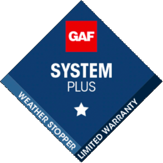 GAF system plus weather stopper limited warranty Brookfield and Danbury